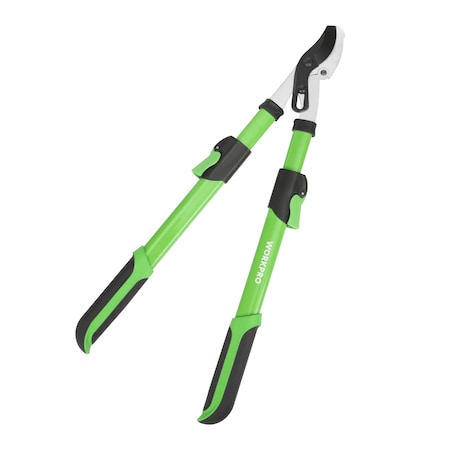 Prime-Line WORKPRO W151013 Telescoping Bypass Lopper Pruners, Heat-Treated Steel Single Pack W151013